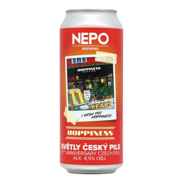 Nepomucen Hoppiness Světlý Český Pils Czech Pils 0,5l 4.9% 0.5L, Beer