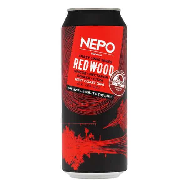 Nepomucen Crazy Lines Series: Red Wood West Coast DIPA 0,5l 7.9% 0.5L, Beer