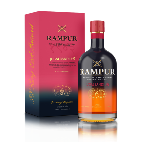 Rampur Jugalbandi #8 Indian Single Malt Whisky 700ML 56.6% 0.7L, Spirits