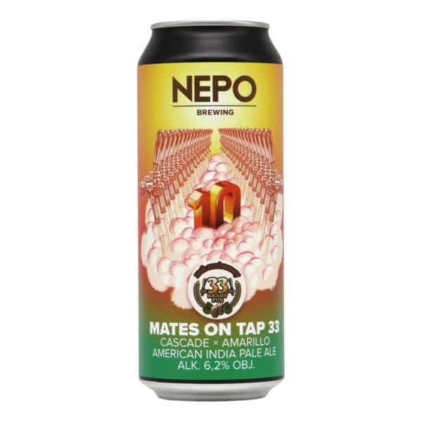 Nepomucen Mates On Tap 33 American IPA 0,5l 6.2% 0.5L, Beer