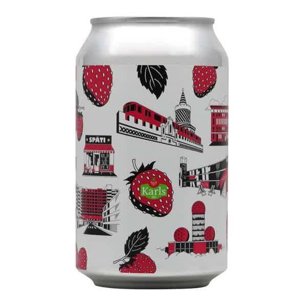 BRLO Berlin Jam Erdbeer Berliner Weisse Dose 0,33l 3.5% 0.33L, Beer
