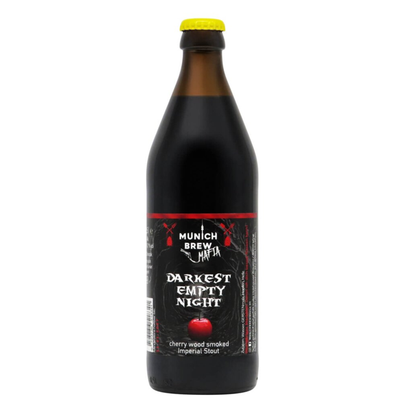 Munich Brew Mafia Darkest Empty Night Cherry Wood Smoked Imperial Stout 0,5l 8.7% 0.5L, Beer