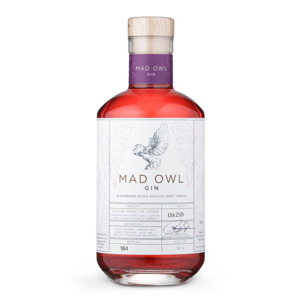 MAD OWL GIN - BLACKBERRIES 32.0% 0.5L, Spirits