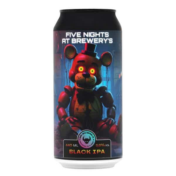 Game Over Five Nights At Brewery's Black IPA 0,44l 5.5% 0.44L, Beer
