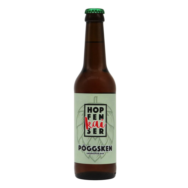 Hopfenkaiser Pöggsken Grünhopfen Lager 0,33l 4.9% 0.33L, Beer