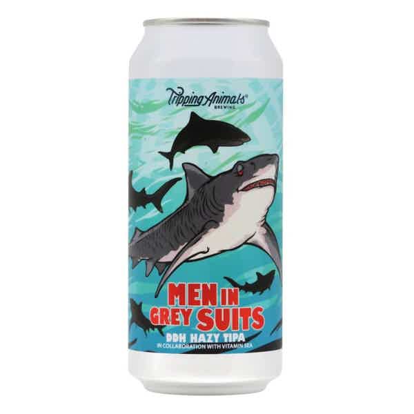Tripping Animals/Vitamin Sea Men In Grey Suits Triple New England IPA 0,473l 10.0% 0.473L, Beer