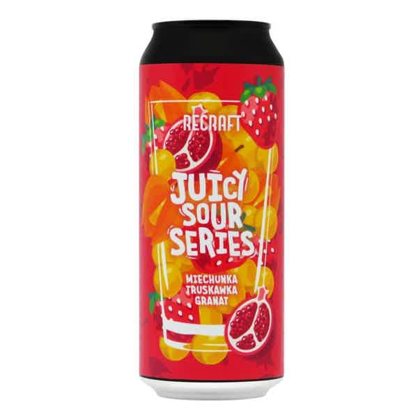 ReCraft Juicy Sour Series: Miechunka & Truskawka & Granat Fruit Sour Ale 0,5l 3.8% 0.5L, Beer