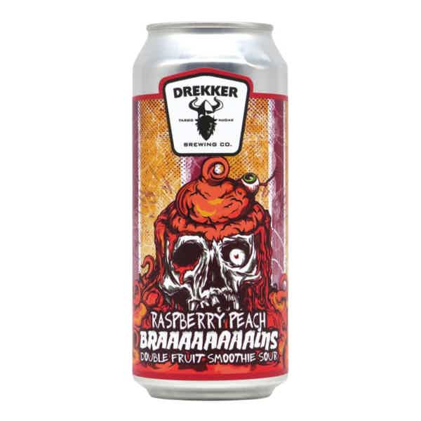 Drekker Braaaaaaaains - Raspberry Peach Smoothie Pastry Sour 0,473l 6.3% 0.473L, Beer