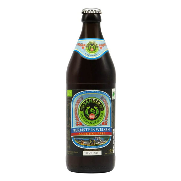 Sander Bernsteinweizen Alkoholfrei 0,5l 0.5% 0.5L, Beer