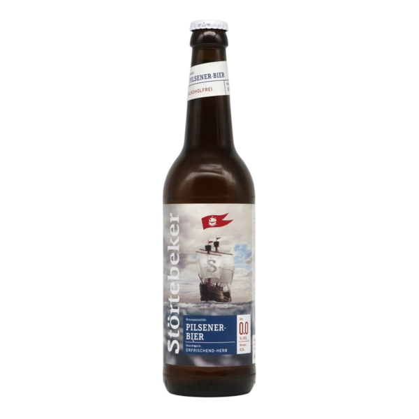 Störtebeker Pilsener-Bier 0,0% Alkoholfrei 0,5l 0.0% 0.5L, Beer
