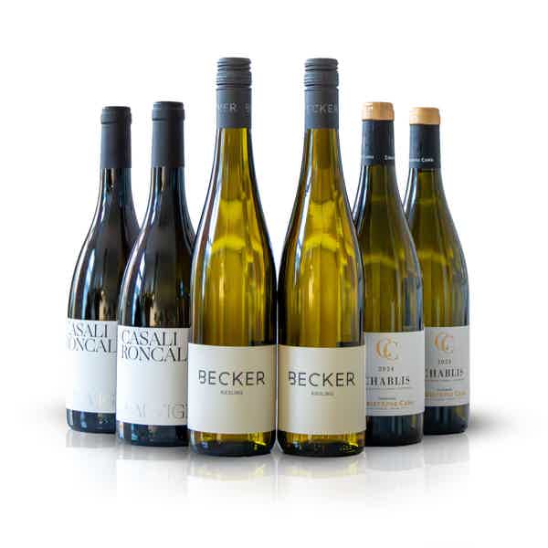 Fina fisken: Christophe Camu Chablis, Becker Riesling Trocken, Casali Roncali Sauvignon Blanc