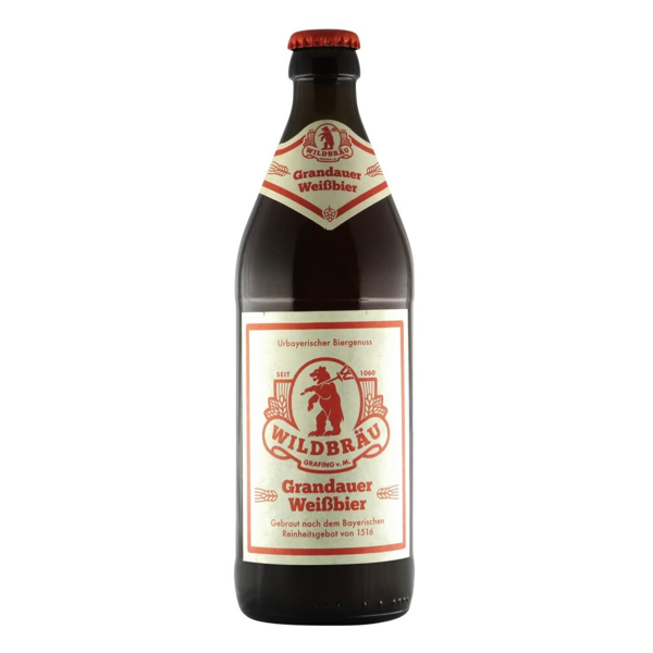 Wildbräu Grandauer Weißbier 0,5l 5.1% 0.5L, Beer