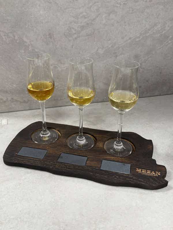 Rum Tasting Kit #1: Mezan Tasting Tray, Mezan Rum Panama Chiriqui, J. M Rhum Jardin Fruité, Chairman's Reserve Rum Original