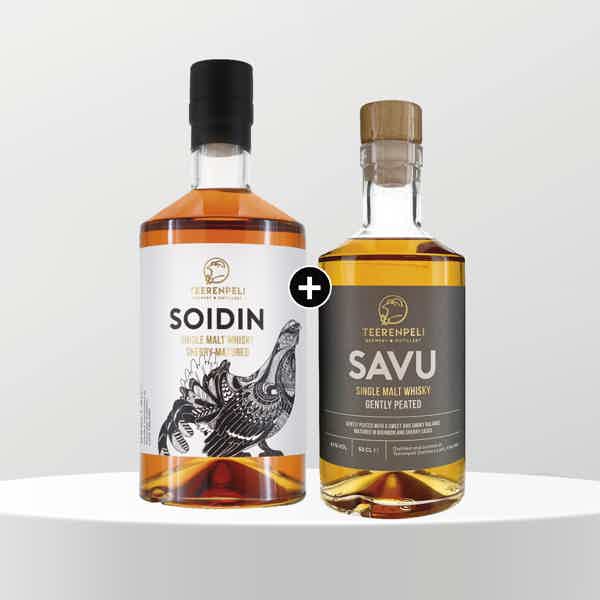 TEERENPELI SOIDIN & SAVU BUNDLE: TEERENPELI SOIDIN 40 % 70 cl, TEERENPELI SAVU 43 %, 50 cl