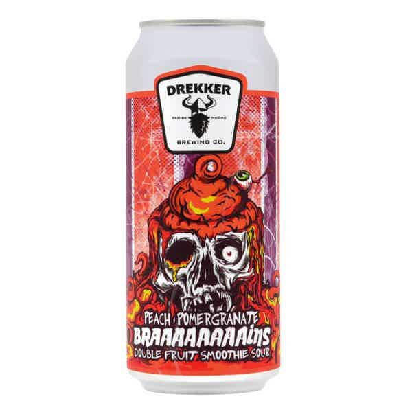 Drekker Braaaaaaaains - Peach Pomegranate Smoothie Pastry Sour 0,473l 6.5% 0.473L, Beer