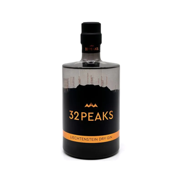 32PEAKS Dry Gin aus Liechtenstein 43.0% 0.5L, Spirits