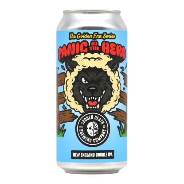 Sudden Death Panic In The Herd - The Golden Era New England DIPA 0,44l 8.0% 0.44L, Beer