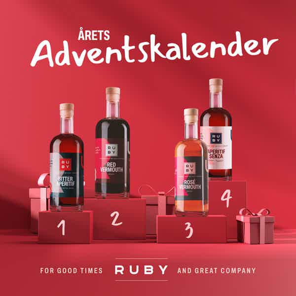 Adventskalender 2025: Ruby Aperitif Senza, Ruby Bitter Aperitif, Ruby Red Vermouth, Ruby Rosé Vermouth