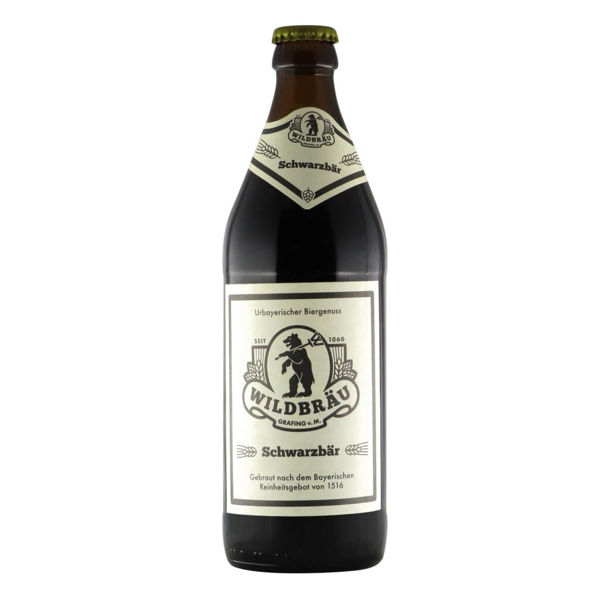 Wildbräu Schwarzbier 0,5l 5.3% 0.5L, Beer