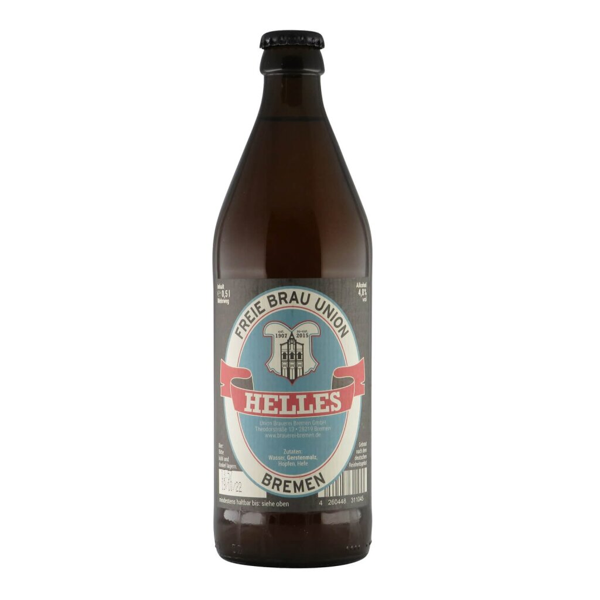 Freie Brau Union Bremen Helles 0,5l 4.8% 0.5L, Beer