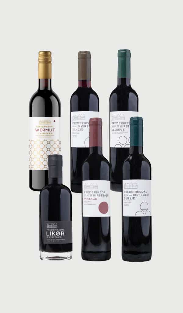 FREDERIKSDAL WINE COLLECTION: FREDERIKSDAL LIKØR, Frederiksdal Vintage, FREDERIKSDAL RANCIO, FREDERIKSDAL SUR LIE, FREDERIKSDAL RESERVE, FREDERIKSDAL WERMUT