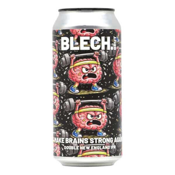 Blech.Brut Make Brains Strong Again Double NEIPA 0,44l 8.0% 0.44L, Beer