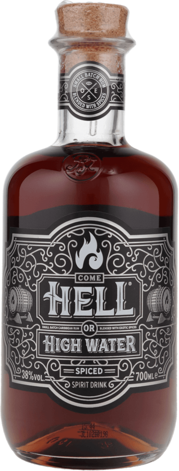 Come Hell Or High Water Spiced Rum 38.0% 0.7L, Spirits