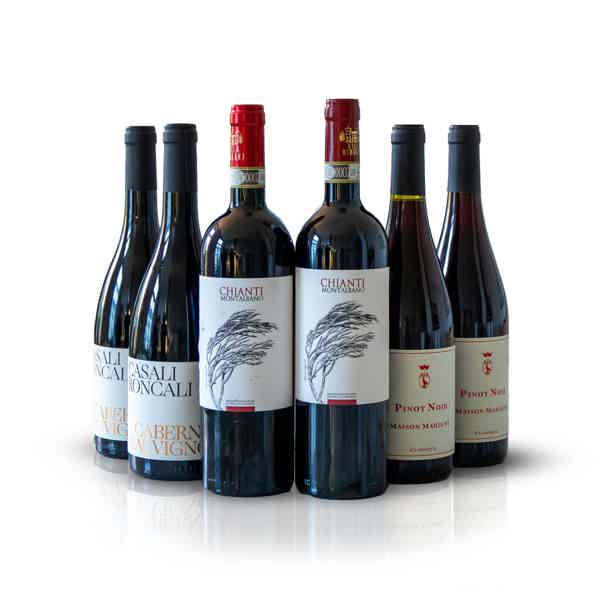 Jaktlådan: Casali Roncali Cabernet Sauvignon, Maison Marigny Classique Pinot Noir, Villa Bibbiani Chianti Montalbano