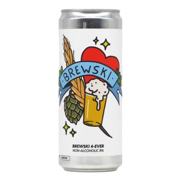 Brewski 4-Ever Non-Alcoholic IPA 0,33l 0.5% 0.33L, Beer