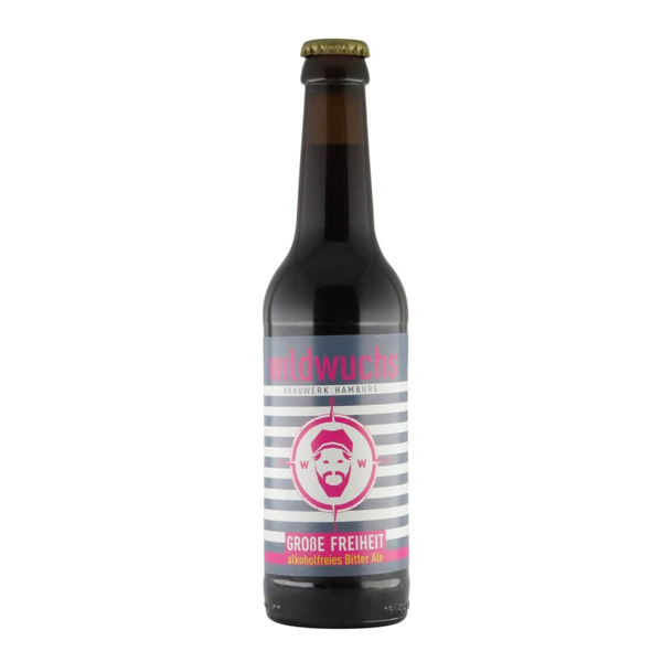 Wildwuchs Große Freiheit Bitter Ale alkoholfrei BIO 0,33l 0.29% 0.33L, Beer