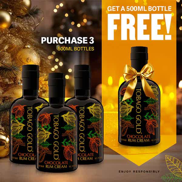 Buy 3 get 4: Tobago Gold Chocolate Rum Cream