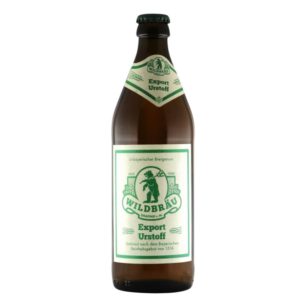 Wildbräu Export Urstoff 0,5l 5.2% 0.5L, Beer