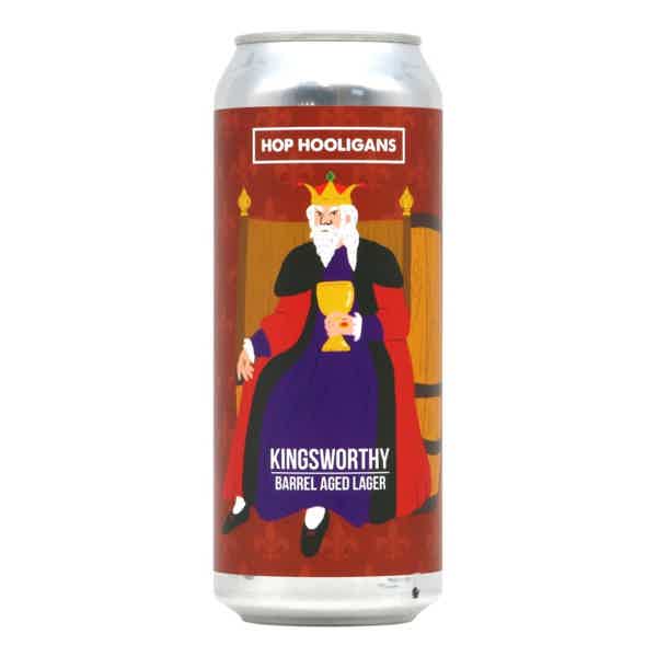 Hop Hooligans Kingsworthy Barrel Aged Lager 0,5l 5.0% 0.5L, Beer