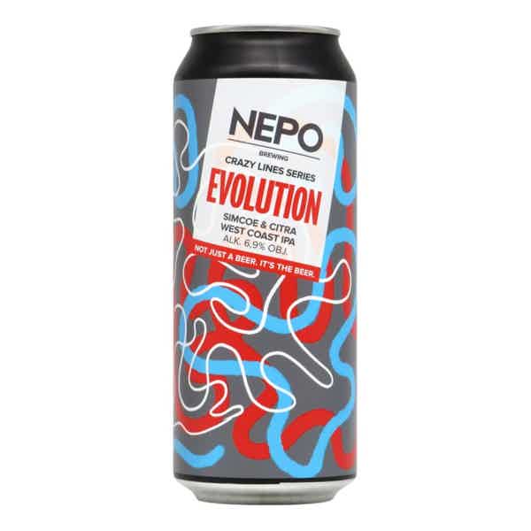 Nepomucen Crazy Lines Series: Evolution West Coast IPA 0,5l 6.9% 0.5L, Beer