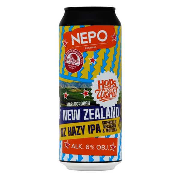 Nepomucen Hops Around the World: New Zealand Marlborough Hazy IPA 0,5l 6.0% 0.5L, Beer
