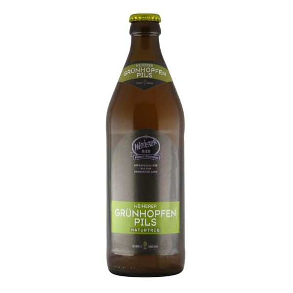 Weiherer Grünhopfen-Pils 0,5l 4.9% 0.5L, Beer